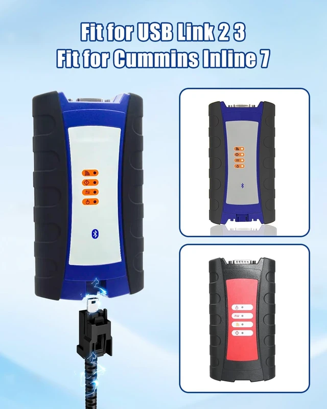 Alt view image 3 of 5 - WUMZIJ 404032 USB Cable Compatible with Nexiq USB Link 2 3 Cummins Inline 7