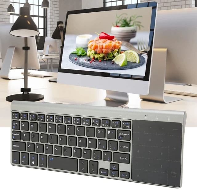 Alt view image 5 of 5 - 2 in 1 Mini Wireless Keyboard and Mouse Combo, 2.4GHz Portable Ultra Slim Keyboard with Sensitive Touchpad, Smart Power Saving, Compatible with iOS Android Computer TV Box