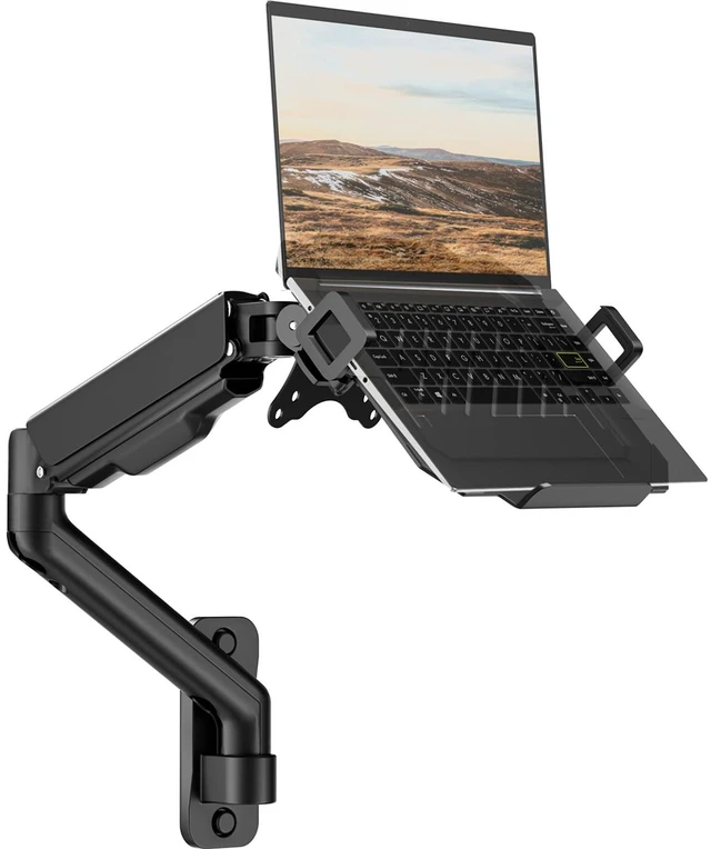 Main image of 2-in-1 Laptop Wall Mount with Detachable Tray for 12-17" Laptops & Monitors