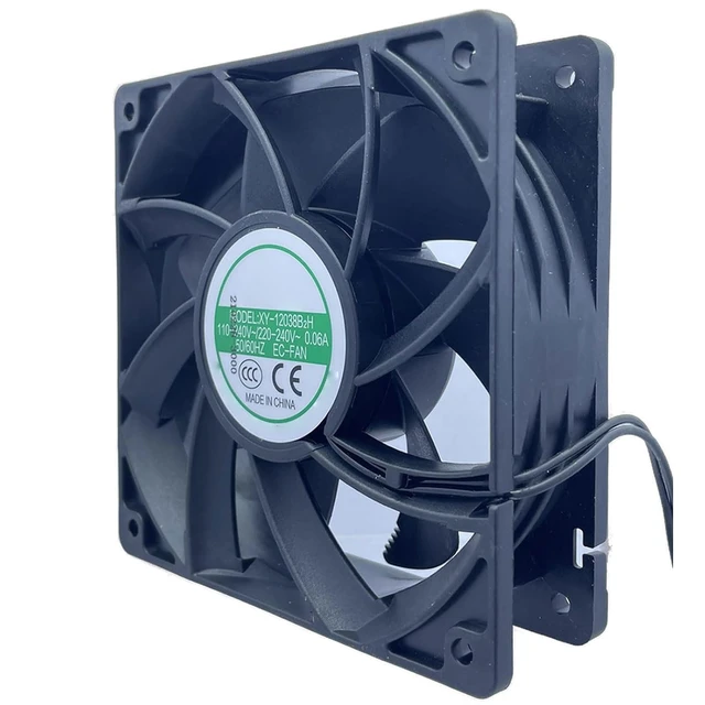 Alt view image 4 of 5 - XY-12038B2H 12038 High Air Volume 110V 220V Energy Saving Boosting 12cm Cabinet Case Cooling Fan 120 * 120 * 38mm