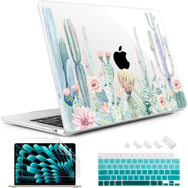 Main image of May Chen for M5 MacBook Air 13.6 Inch Case 2026 2025 2024-2022 Release M5 A3449 M4 A3240 M3 A3113 M2 A2681, Plastic Hard Shell Case for MacBook Air 13.6" with Retina Display, Cactus