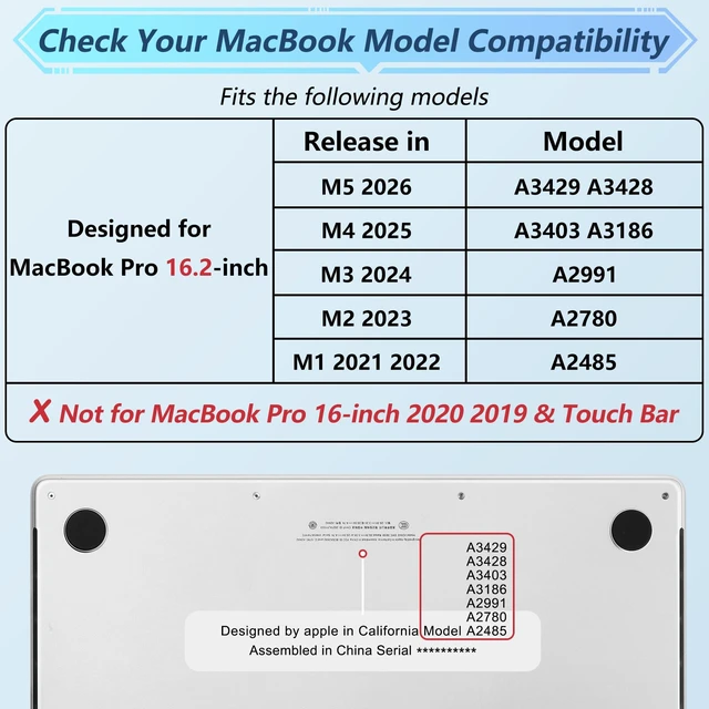 Alt view image 2 of 5 - May Chen Compatible with M3 MacBook Pro 16 A2991 M2 A2780 M1 A2485 Pro/Max with Retina Display Fits Touch ID 2023 2022 2021, Hard Shell Case with Keybaord Cover & Screen Protector, Left Right Brain