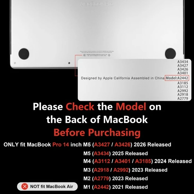 Alt view image 2 of 5 - MEEgoodo Compatible with MacBook Pro 14 inch Case (M5/M4/M3/M2/M1) Pro/Max 2026 2025 2024 2023 2021, Case Fit Model A3427/A3426/A3434/A3112/A3401/A3185/A2918/A2992/A2779/A2442, Golden Flowers & Herbs
