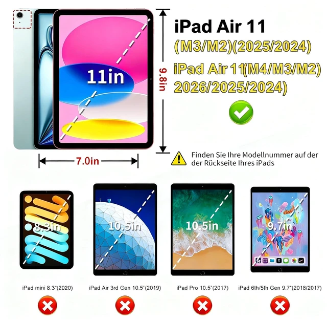 Alt view image 2 of 5 - Kids Case for iPad A16 11th/10th Gen & iPad Air 11 inch with Handle Stand
