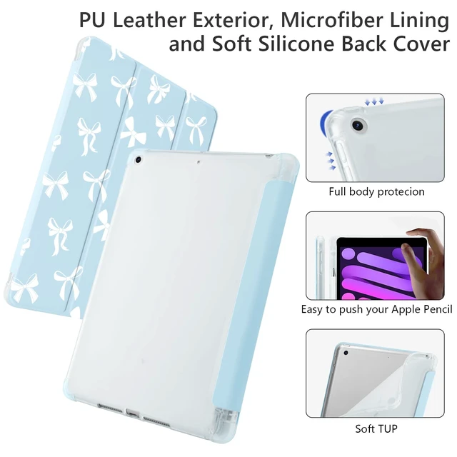 Alt view image 4 of 5 - Cute Kawaii Bow for iPad mini 7 A17 Pro Case for iPad mini 6