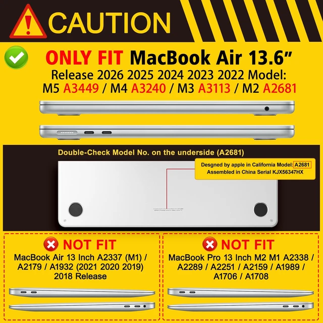 Alt view image 2 of 5 - Lepeoac for 2026 MacBook Air 13-inch Laptop Case M5 2026 M4 2025 M3 2024 M2 2022 Release Model A3449 A3240 A3113 A2681, Hard Shell Cover for MacBook Air 13.6 inch, Dream Tiger