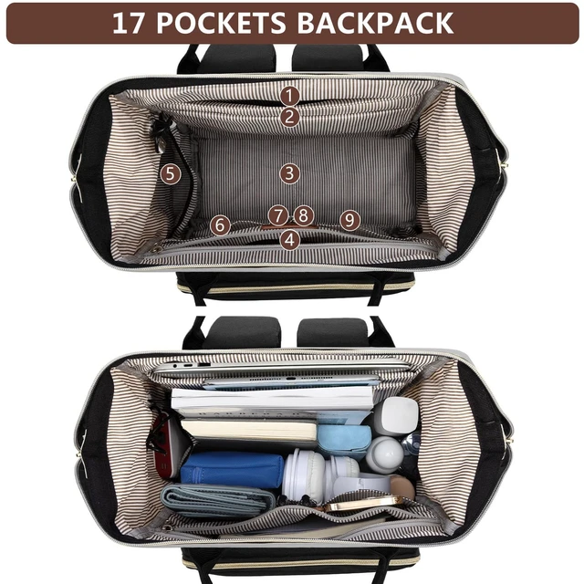 Alt view image 2 of 5 - Laptop Backpack for Women Work Bag: 15.6'' Travel Daypack with Computer Bag