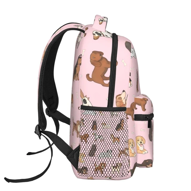 Alt view image 3 of 5 - Fiokroo Cute Dogs Animals Backpack School Bag For Students Teens Men Women Cartoon Pets Laptop Backpacks Travel Daypack Bag With Multiple Pockets