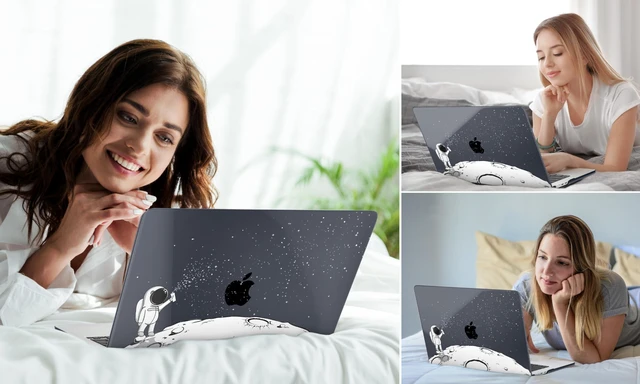 Alt view image 3 of 5 - DONGKE Compatible with M5 MacBook Air 15 inch Case 2026 2025-2023 A3448 A3241 A3114 A2941 M4 M3 M2 Liquid Retina Display Touch ID, Protective Hard Shell Cover & Keyboard Skin - Astronaut