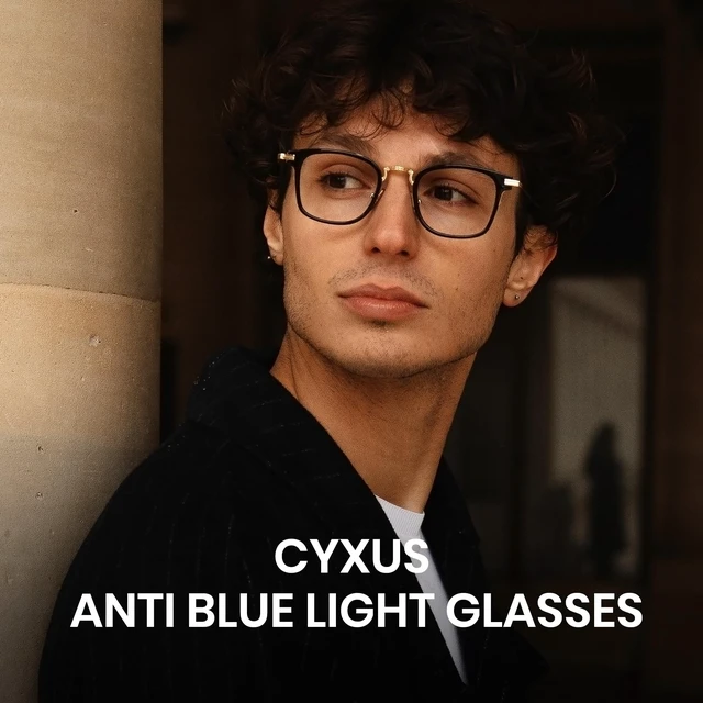 Alt view image 4 of 5 - Cyxus Blue Light Blocking Glasses for Woman, Reduce Eye Strain Office Working, Computer Use Studying 8235