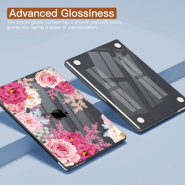 Alt view image 3 of 5 - CISSOOK for MacBook Air 15 inch Case 2023 2024 2025 2026 M2 M3 M4 M5 Floral