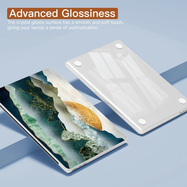 Alt view image 3 of 5 - CISSOOK for MacBook Air 15 inch M2 - M5 Case 2026 2025 2024 2023 Mountain
