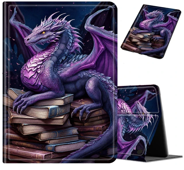 Main image of for Fire HD 10 9th/7th/5th Gen 2019/2017/2015 Case, Dragon Book Art