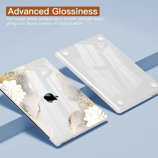 Alt view image 3 of 5 - CISSOOK for MacBook Air 15 inch M2 M3 M4 M5 Case 2026 2025 2024 2023 Floral