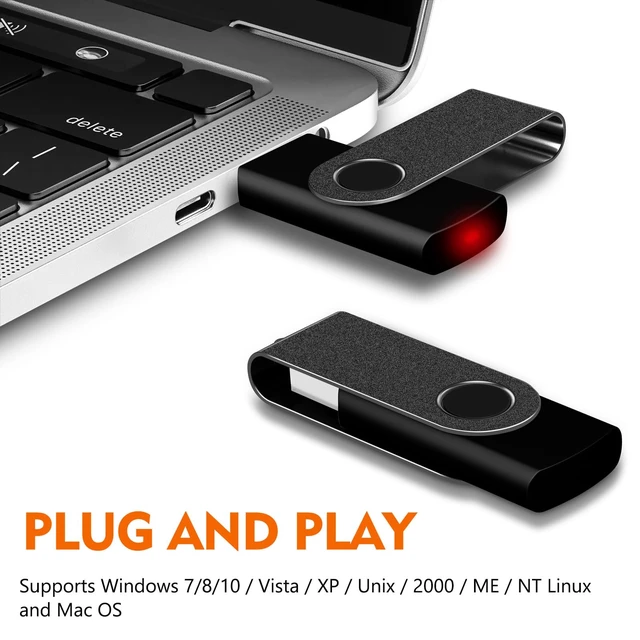Alt view image 2 of 5 - 8GB USB Flash Drive 20 Pack, AreTop Bulk USB 2.0 Thumb Drive Swivel