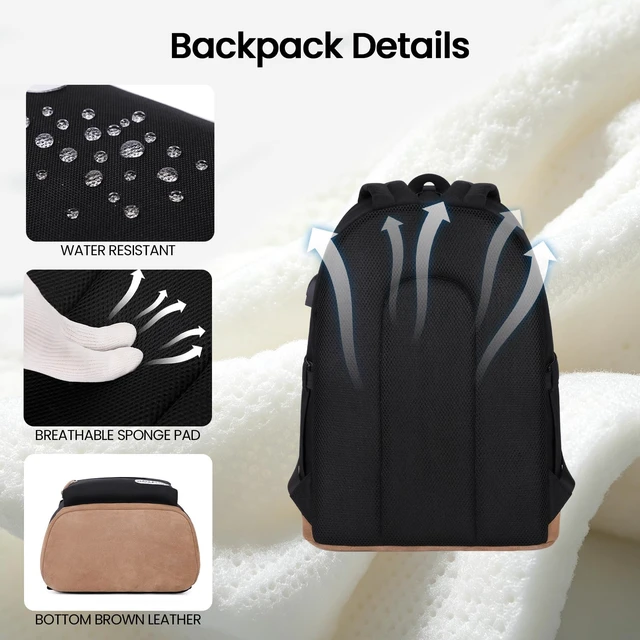 Alt view image 4 of 5 - abshoo Classical School Backpack for Middle High School College Bookbag