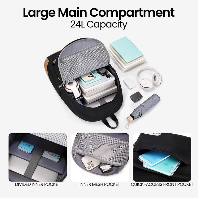 Alt view image 5 of 5 - abshoo Classical School Backpack for Middle High School College Bookbag