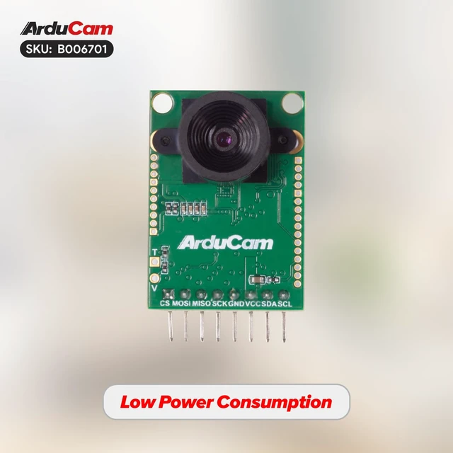 Alt view image 3 of 5 - Arducam Mini Module Camera Shield with OV2640 2 Megapixels Lens Compatible with Arduino UNO Mega2560 Board and Raspberry Pi Pico