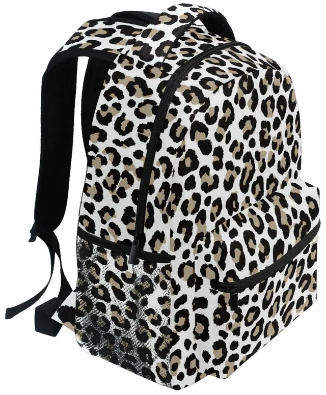 Alt view image 2 of 5 - ALAZA Cheetah Leopard Print Animal Skin Large Backpack for Kids Boys Girls Student Personalized Laptop iPad Tablet Travel School Bag with Multiple Pockets