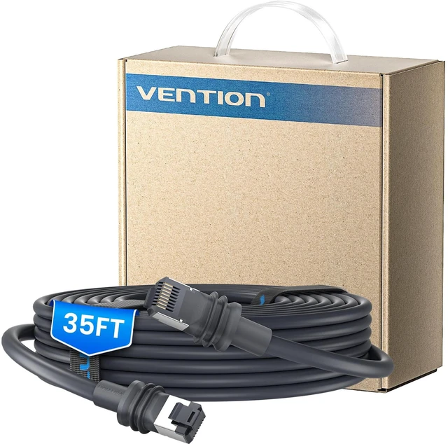 Main image of VENTION Starlink Gen 3 Cable 35ft, 35/50/65/100/130/165ft Starlink Ethernet Replacement & Extension Cable, High-Speed Waterproof UV Resistant for Star Link V3 Satellite Accessories