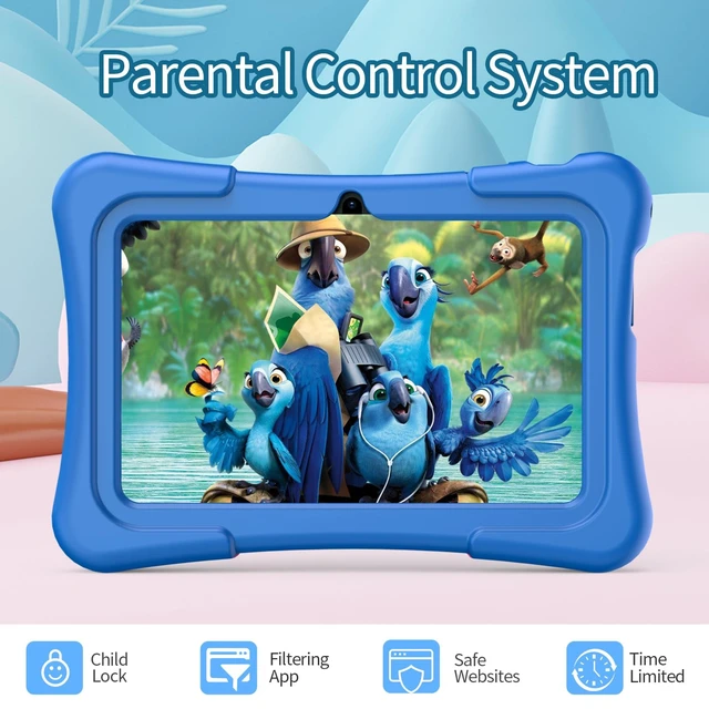 Alt view image 4 of 5 - PRITOM 7 inch Kids Tablet, 32GB, WiFi, Kids Apps, Parental Control, Blue