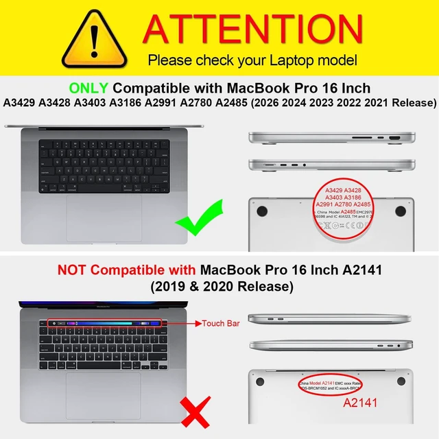 Alt view image 2 of 5 - Fintie Rugged Case for MacBook Pro 16 Inch, Crystal Clear