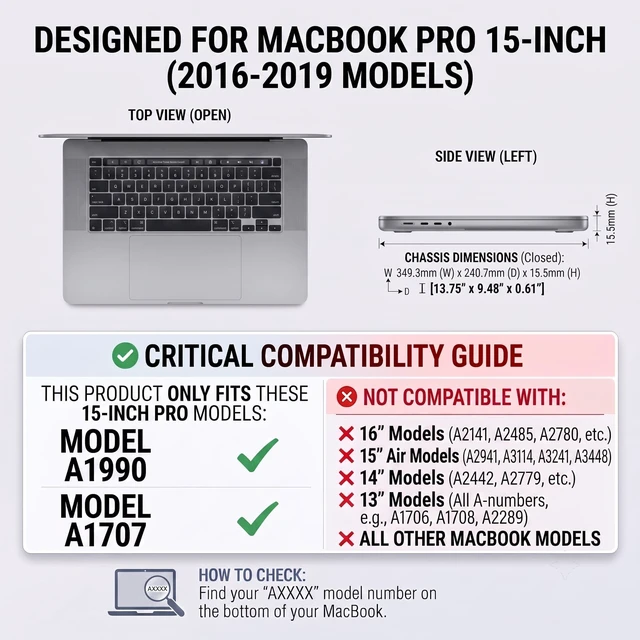 Alt view image 2 of 5 - TYTX Compatible with MacBook Pro 15 Inch Case 2016-2019, Brown