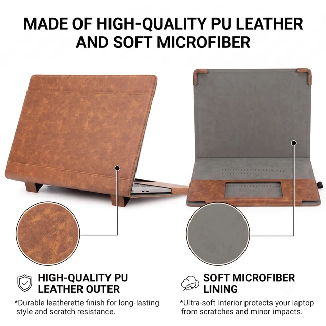 Alt view image 3 of 5 - TYTX Compatible with MacBook Pro 15 Inch Case 2016-2019, Brown