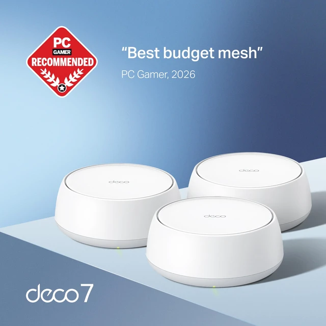 Alt view image 2 of 5 - Deco 7 Dual-Band BE5000 WiFi 7 Mesh Wi-Fi System 4-Stream 5 Gbps, 240 Mhz