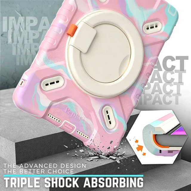 Alt view image 3 of 5 - Pepkoo Case for iPad 10.2 Inch 9th/8th/7th Gen & Air 3 10.5 Shockproof