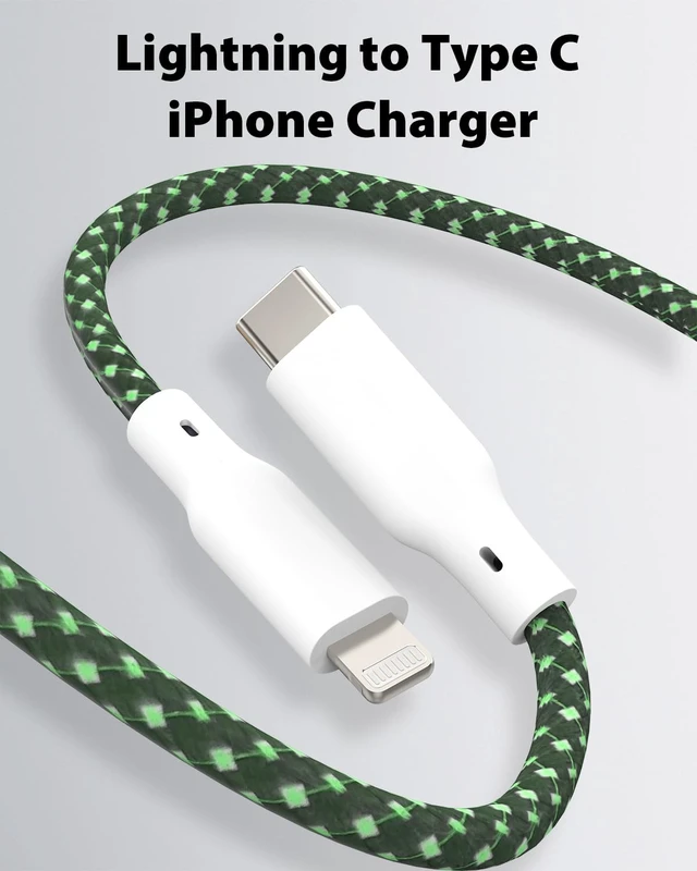 Alt view image 3 of 5 - Travel Depot USB C to Lightning Cable 3 FT, 2 Pack iPhone Charger Cord