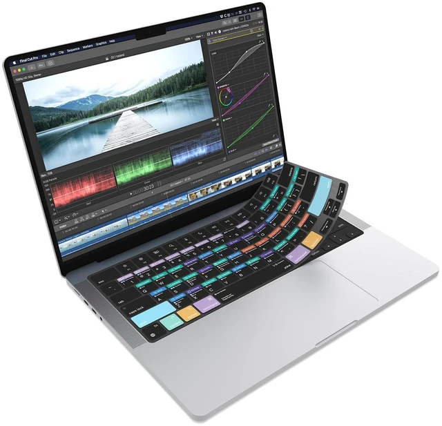 Main image of JCPal Final Cut Pro Shortcut Guide Keyboard Cover for MacBook Pro/Air/Neo