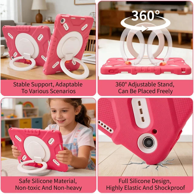 Alt view image 4 of 5 - Pepkoo Triple Shock-Absorbing Protective Case for iPad (A16) 11th/10th Gen