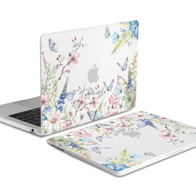 Alt view image 5 of 5 - Batianda LumiArt Case for MacBook Air 13.6" M2-M5 Chip, Butterfly Garden