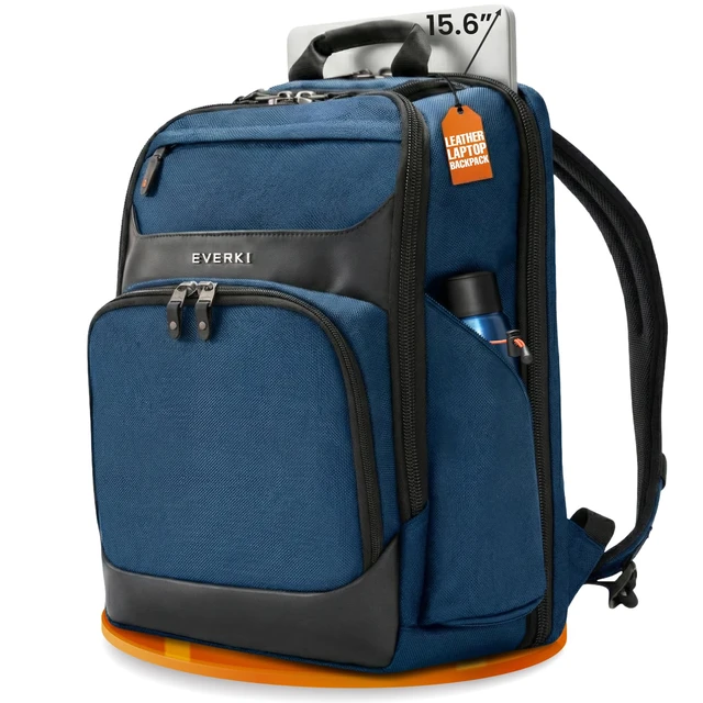 Main image of EVERKI Onyx Business Travel Backpack with Laptop Compartment, Navy - 25 L