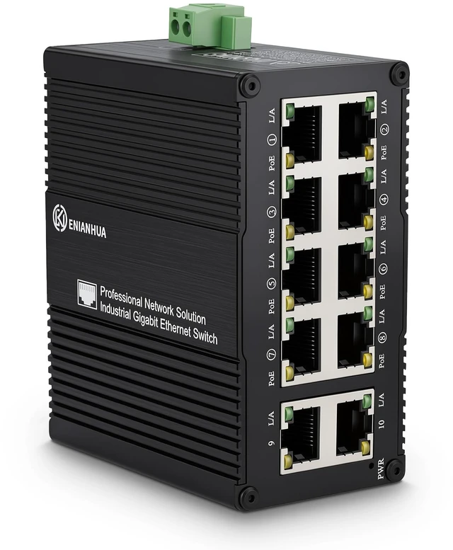 Main image of ENIANHUA 8 Ports Full Full Gigabit PoE+ Switch with 2 Gigabit Uplink Ports