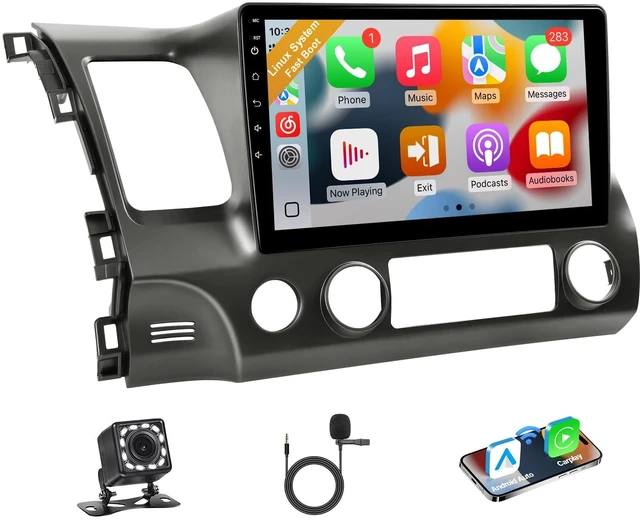Main image of Leadfan 10.1 Inch Double Din Linux Radio for Honda Civic 2006 to 2011