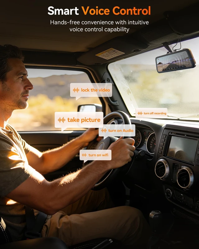 Alt view image 5 of 5 - WOLFBOX G900 PRO-N Mirror Dash Cam with STARVIS 2 IMX678,Front 4K Rear 2.5K