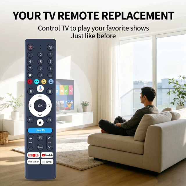 Alt view image 2 of 5 - RC600U Replacement Remote Control for 06-B60T40-LL001 Challenger TV
