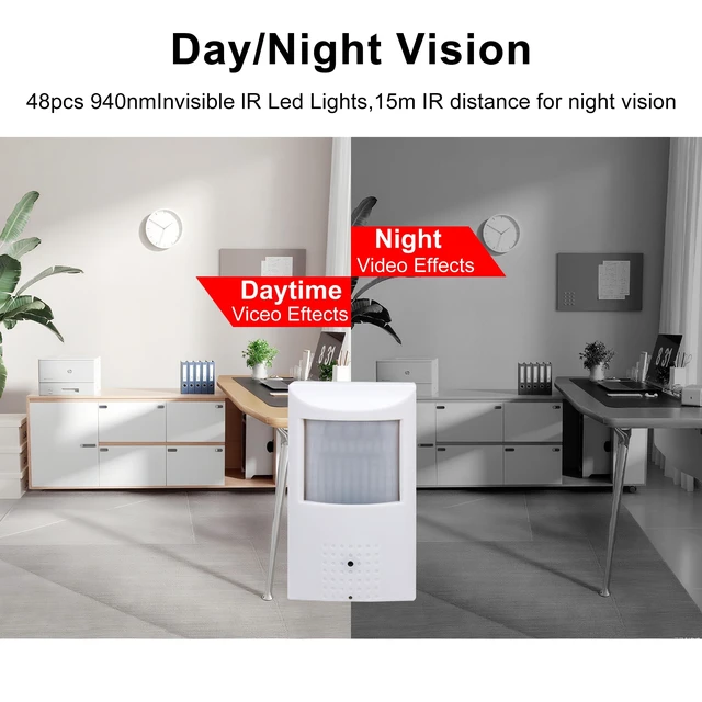 Alt view image 5 of 5 - Tennoz 2.4MP 1080P Hidden Spy Security Camera, 4in1 (TVI/AHD/CVI/960H)