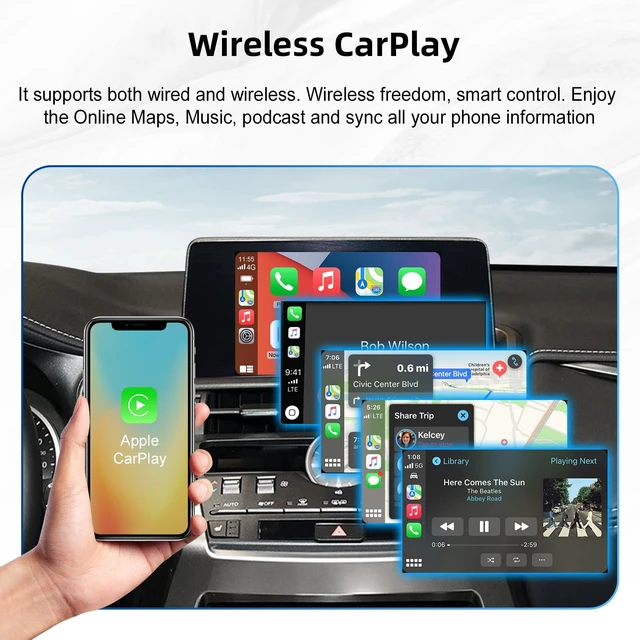 Alt view image 5 of 5 - Wireless Carplay Retrofit Kit for Lexus GX460/ES/UX/NX/IS/RX/ES300H/Rc300