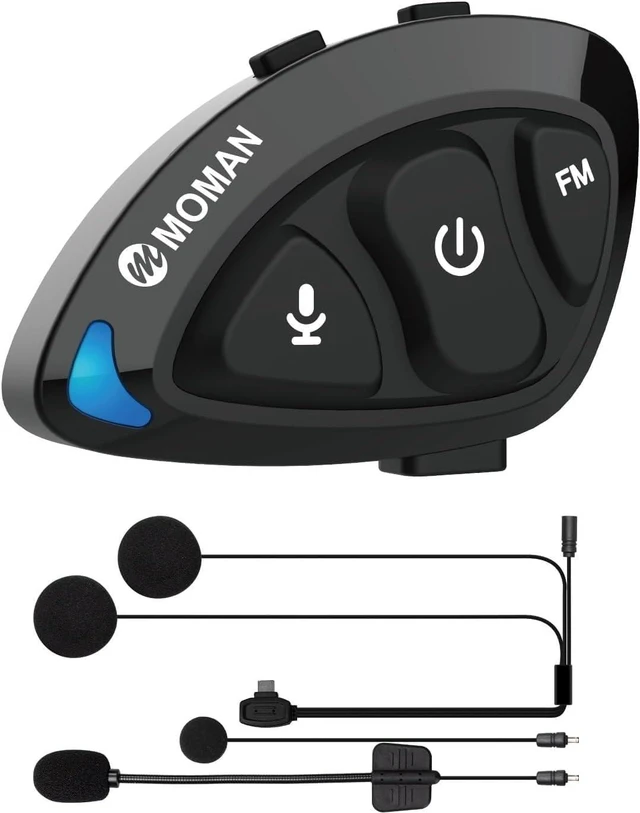 Main image of Moman Motorcycle Helmet Headsets, HandsFree Helmet Speakers (RSS)