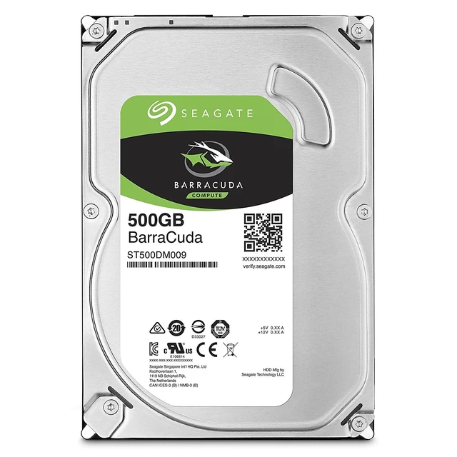 Alt view image 3 of 4 - Internal HDD Seagate BarraCuda 3.5'' 500GB SATA3 7200RPM 16MB