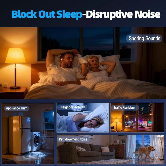 Alt view image 3 of 5 - ZOVIMAX Sleep Earbuds Bluetooth 5.4 in Ear Buds for Sleeping, Cream
