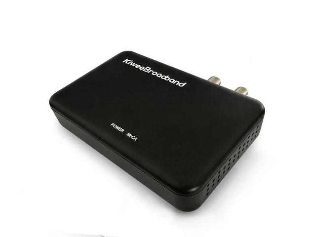Alt view image 2 of 5 - Kiwee Broadband KB-M3-04 MoCA 2.5 Network Adapter ^^ Dual 2.5GbE Ports with PoE++ (90W/Port, 120W Total Budget) ^^ Ethernet Over Coax for WiFi 7 APs, Gaming, and 4K Streaming ^^ Plug & Play ^^ 2-Pack