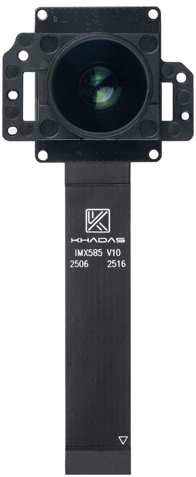 Main image of Khadas IMX585 Camera Module, 4K Ultra HD 8MP, 1/1.2" Large Sensor, F1.0 Wide Aperture, Low Distortion Wide Angle with Replaceable FPC Cable