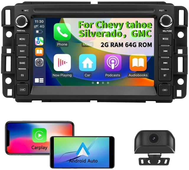 Main image of Car Radio for Chevy Silverado Tahoe GMC Sierra Yukon, CarPlay Android Auto