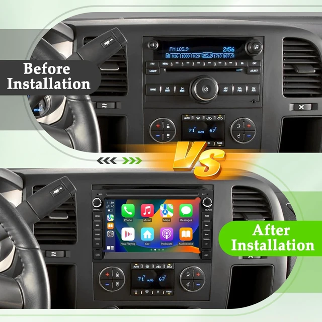 Alt view image 2 of 5 - Car Radio for Chevy Silverado Tahoe GMC Sierra Yukon, CarPlay Android Auto