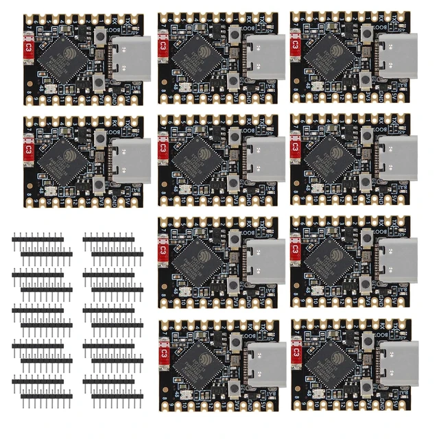 Main image of 10Pcs ESP32 S3 Mini Development Board ESP32-S3 with WiFi Bluetooth Dual-Core Processor Compact ESP32 Dev Board for IoT Projects