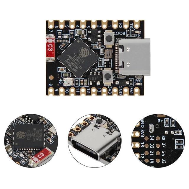 Alt view image 3 of 5 - 10Pcs ESP32 S3 Mini Development Board ESP32-S3 with WiFi Bluetooth Dual-Core Processor Compact ESP32 Dev Board for IoT Projects